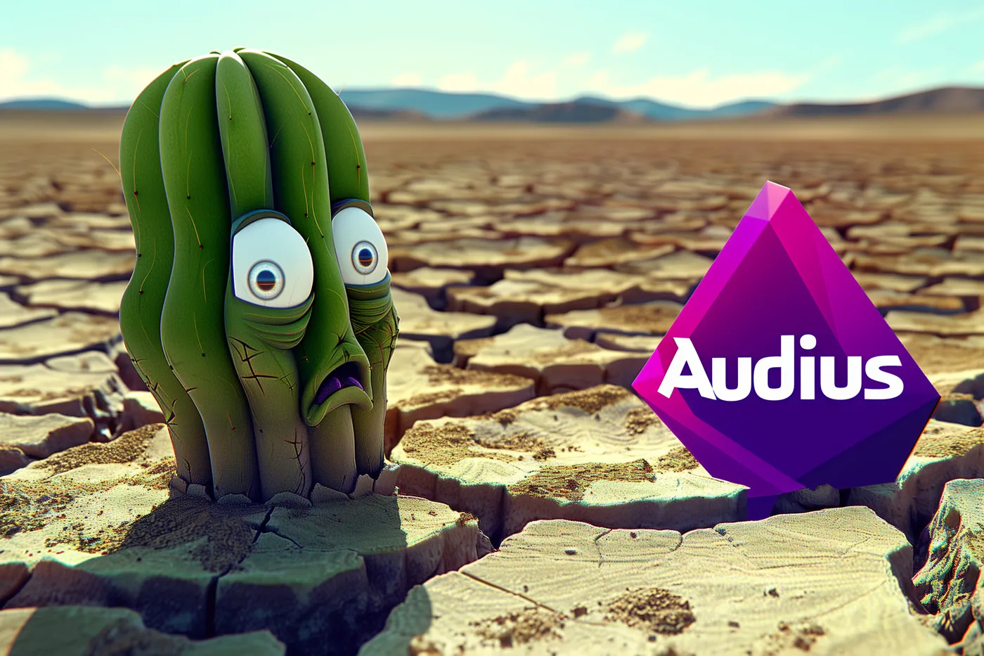 Farcaster Frames: A Concerned Cactus on Audius Earnings