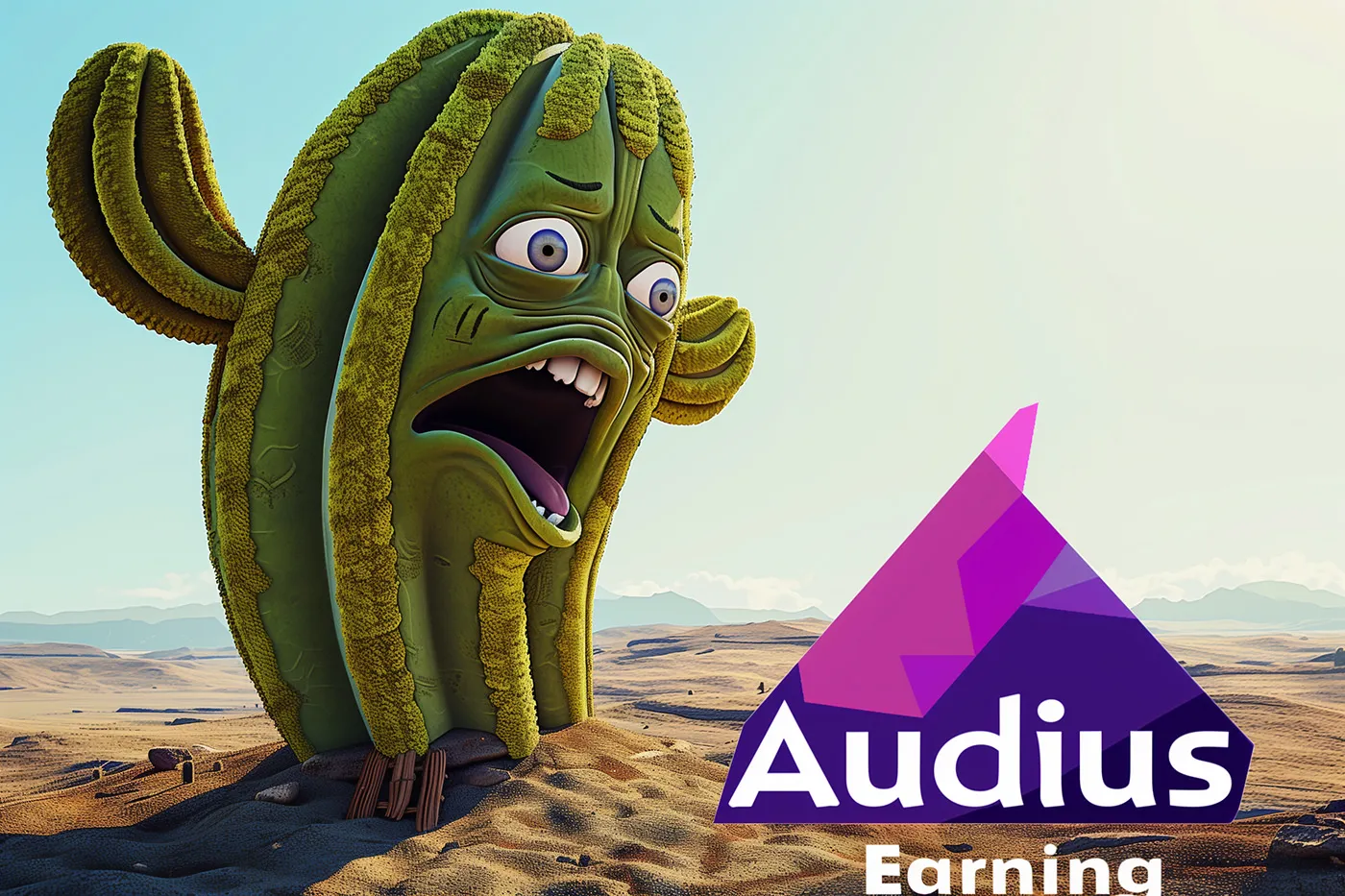 Farcaster Frames: A Concerned Cactus on Audius Earnings